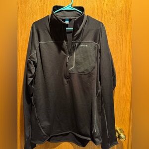 Eddie Bauer Men's Charcoal Quarter-Zip Jacket